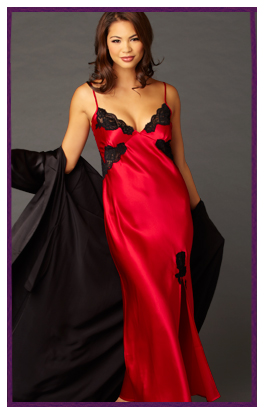 Luxurious silk chemises and robes!